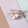 Korean Cute Pearl Floral Cat's Eye Hair Claw Clip