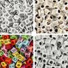 Acrylic Frosted Sugar Fruit Color Rubber Smiley Face Beads, 50 Pcs, DIY Bracelet Charms