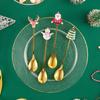 Xmas Gifts For Festival Party Tableware Kids Spoon Set Teaspoon Tea Scoops Coffee Spoons Christmas Stirring Spoon