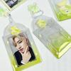 Original Design Summer Cheery Smoothie PVC Picture Frames with Chain Cute Ice Cream Photocard Holder for 3 Inch Kpop Card 2025
