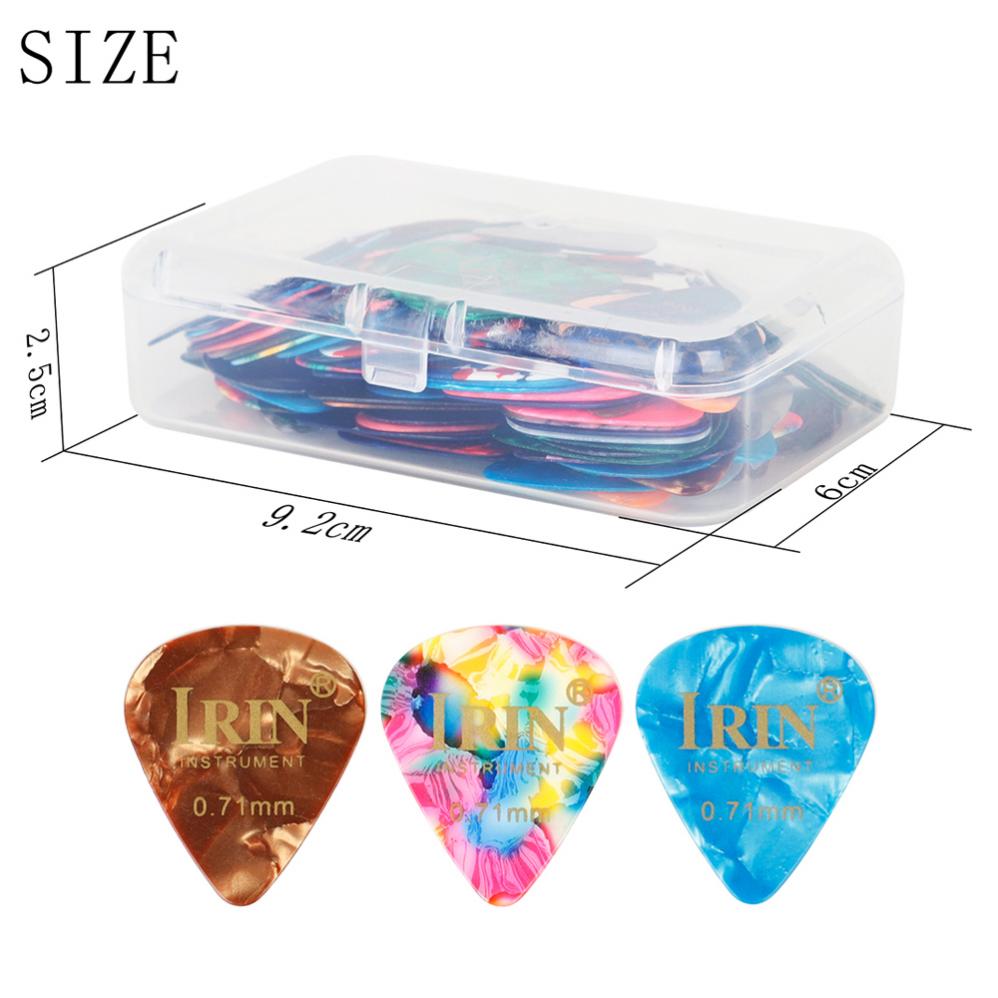 100pcs/lot Guitar Picks 0.71mm Colorful Skidproof Water Droplets Shape Plectrum for Guitar Bass Ukulele