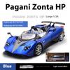 1/24 Scale Pagani Zonda HP Barchetta Limited Convertible Edition Supercar Alloy Metal Diecast Car Model Independent DIY Design Gifts