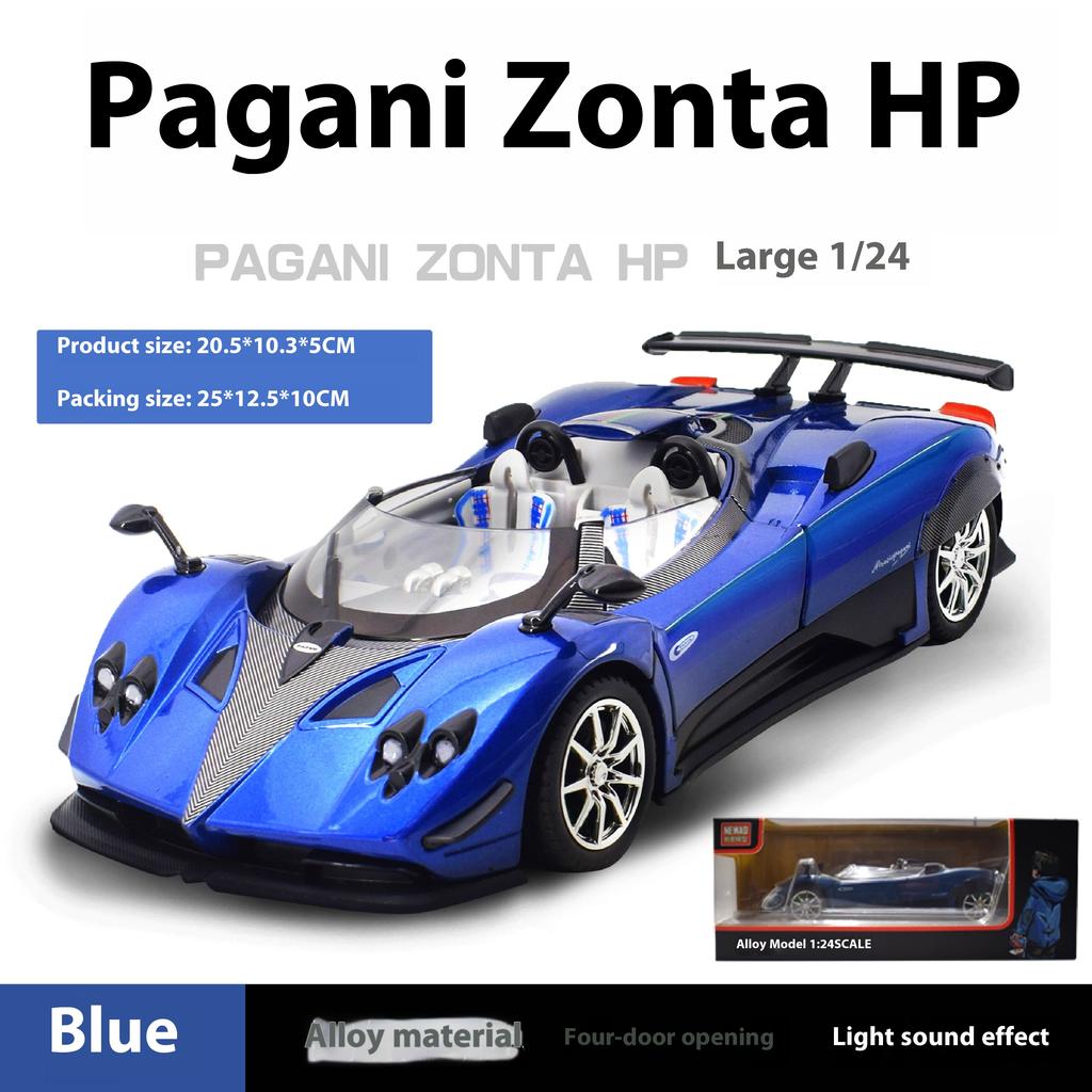 1/24 Scale Pagani Zonda HP Barchetta Limited Convertible Edition Supercar Alloy Metal Diecast Car Model Independent DIY Design Gifts