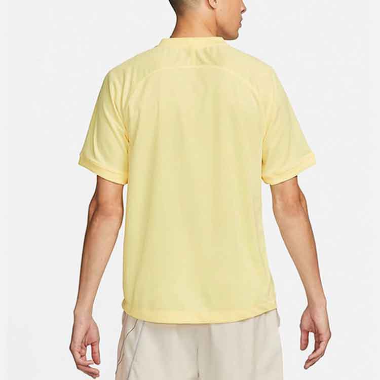 Nike Dri-Fit Logo Short Sleeve T-Shirt Men Tops Light-Lemon-Green DX8635-821
