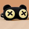 1Pc Cute Cartoon Bear Eye Mask, Blackout Sleeping Eye Mask with Adjustable Zipper Design , Ideal for Travel , Work, Lunch Breaks