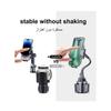 Cup Holder Phone Mount for Car Adjustable Cup Holder Base Diameter Range is 2.5"- 4.1" Suitable for Most Car Height and Angle Adjustment Compatible w