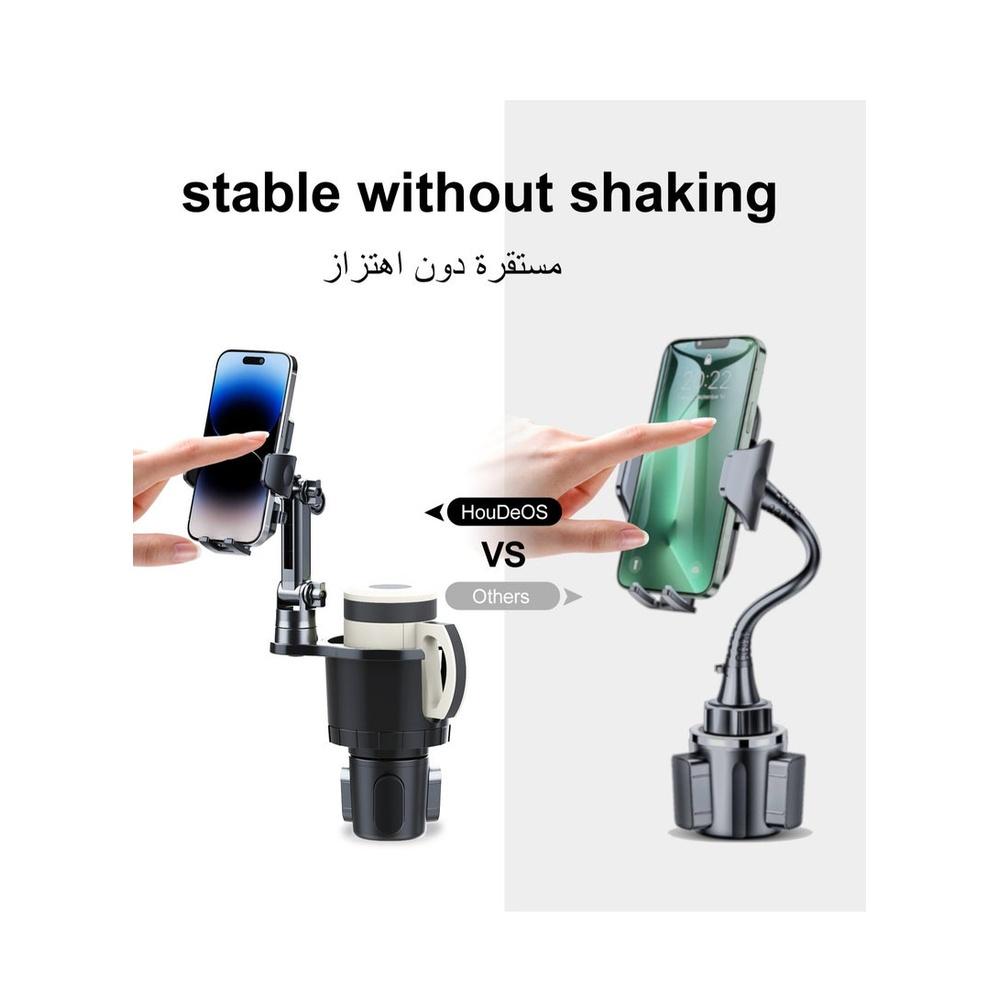 Cup Holder Phone Mount for Car Adjustable Cup Holder Base Diameter Range is 2.5"- 4.1" Suitable for Most Car Height and Angle Adjustment Compatible w