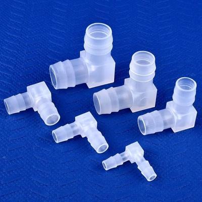 10Pcs Durable PP Plastic Elbow Connectors 4-20mm 90 Degree Aquarium Tank Fittings Transparent Pagoda Hose Joint Air Pump Aerator