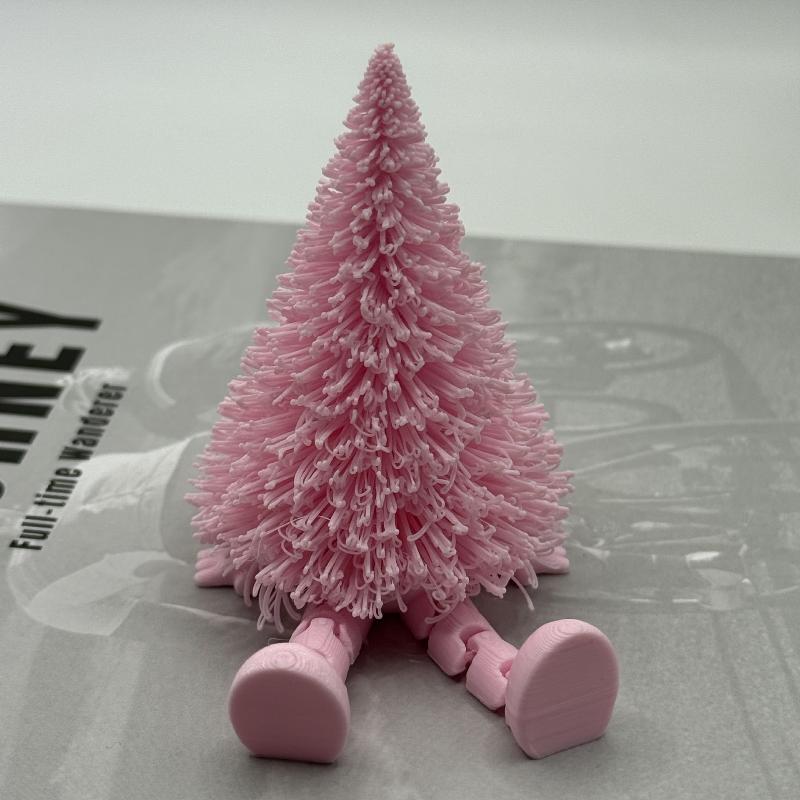 3D Printed Christmas Tree Ornament With Movable Joint Christmas Decorations Festive Tabletop Display Statue
