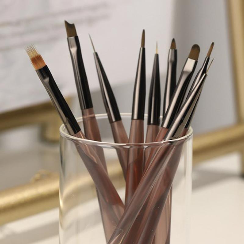 Nail Design Art Pen Brush Painting Brush Uv Gel Extension Drawing Carving Pen Diy Manicure Tool Nail Brush