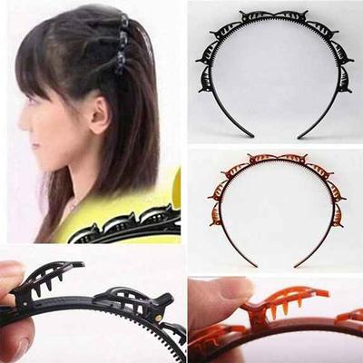 Mode Kleidung Doppelschicht Stirnband Haar-Tools Doppel Pony Frisur Haarnadel Mehrschichtige Stirnbänder