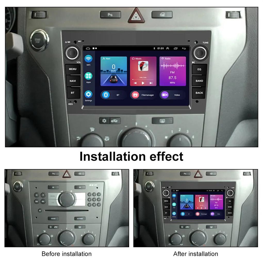 Car Radio Multimedia 14 for Opel Vectra Zafira Antara Corsa Meriva Wireless CarPlay Auto Android 14 Car Radio