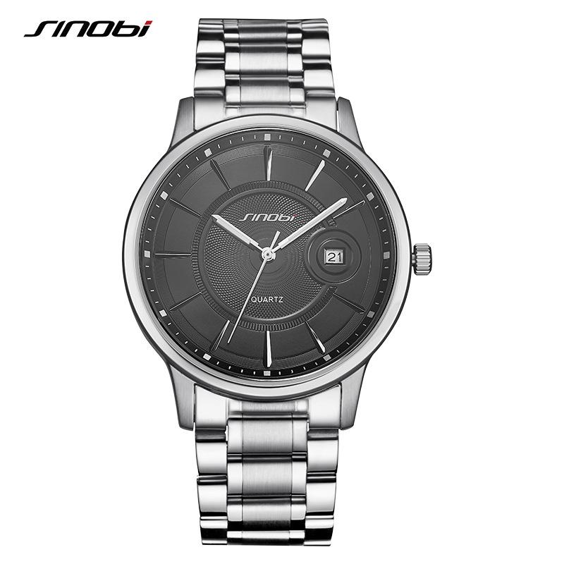 Couple Watch Stainless Steel Business Fashion Simple With Calendar Japanese Movement Watch 1245