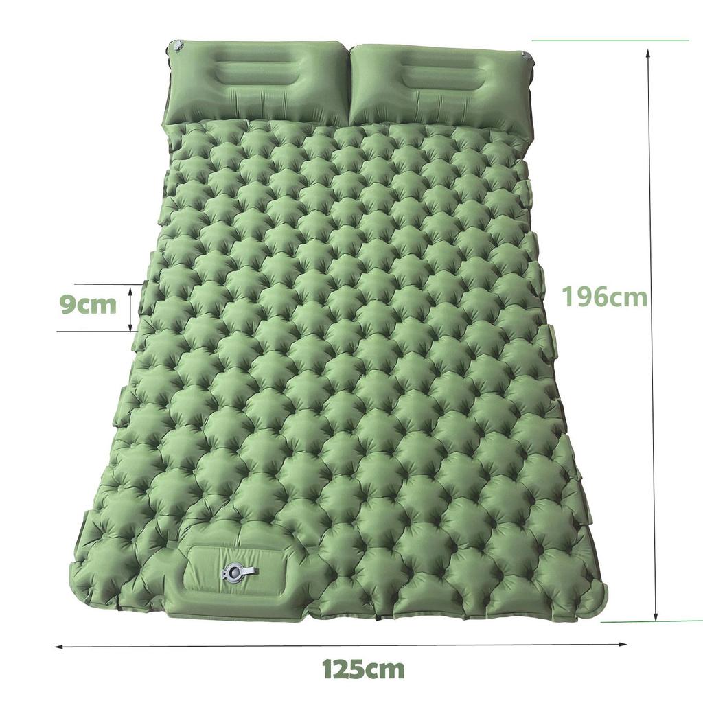 Portable Lightweight Outdoor Inflatable Camping Mattress: Moisture-Proof Air Pad for Car and Camp Use