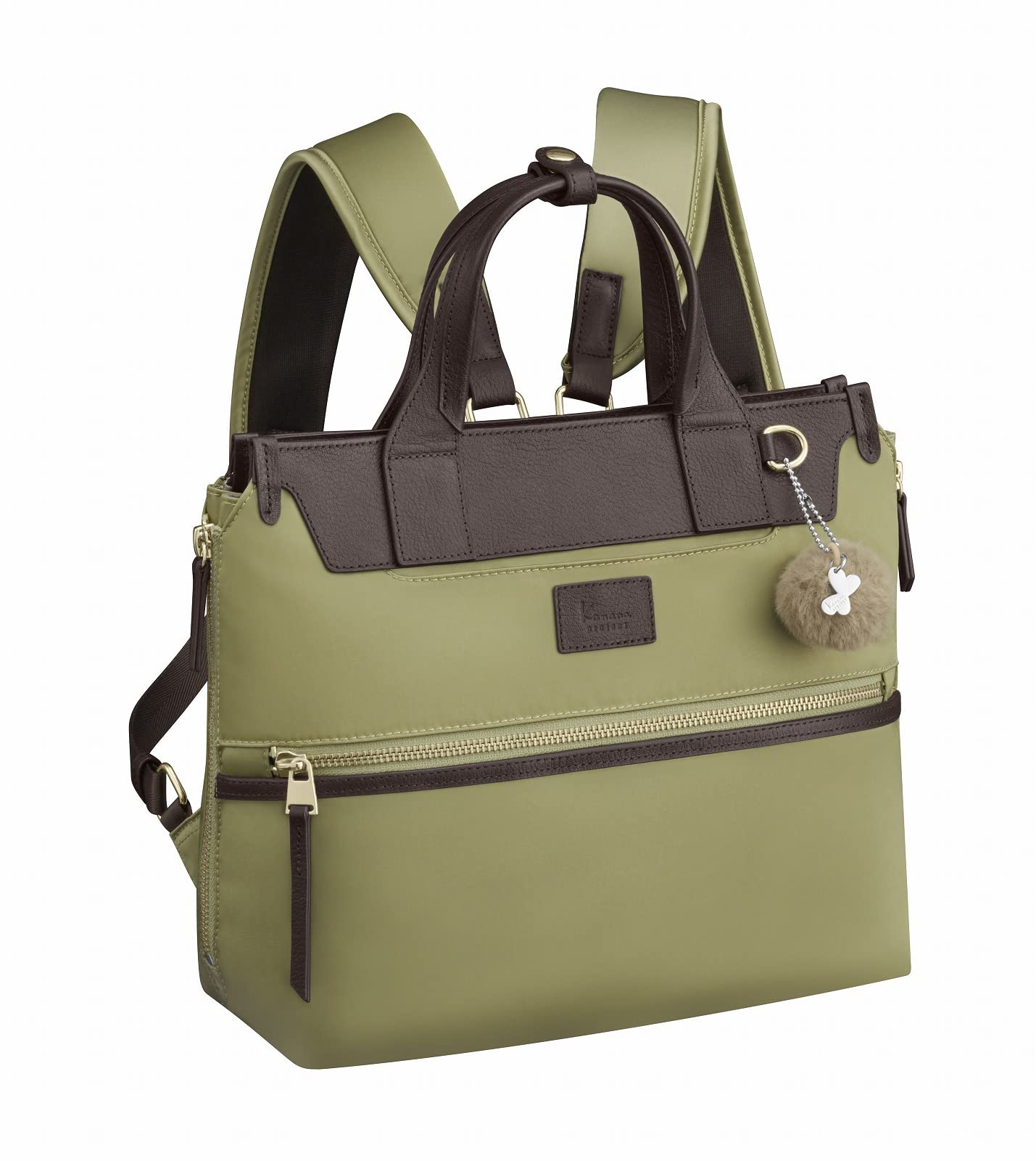 

Двусторонняя сумка Kanana Project [PJ-14] [Экологичная сумка, изготовленная из переработанных материалов] Совместима с форматом B5, Расширяемый объем, с простым замком, Карман для бутылки,