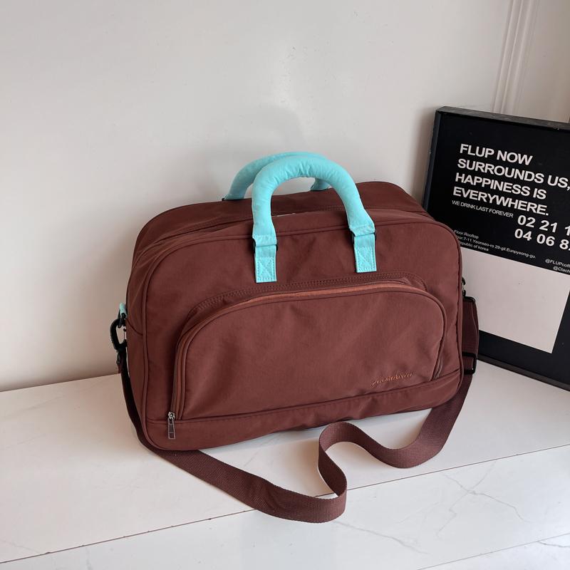 

Дорожная сумка женская большой вместимости сумка для ручной клади сумка-тоут для путешествий легкая дорожная сумка для коротких поездок портативная сумка для путешествий сумка для прогулок тренировок спорта фитнеса кофейный