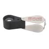 Rechargeable Jewelers Loupe Silver Color 30X Magnification 4 Light Source Mode 13 LED Lamps K9