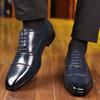 British Gentleman Designer New Men's Lace Up Brogues Oxford Shoes Male Luxury Formal Wedding Prom Dress Homecoming Footwear