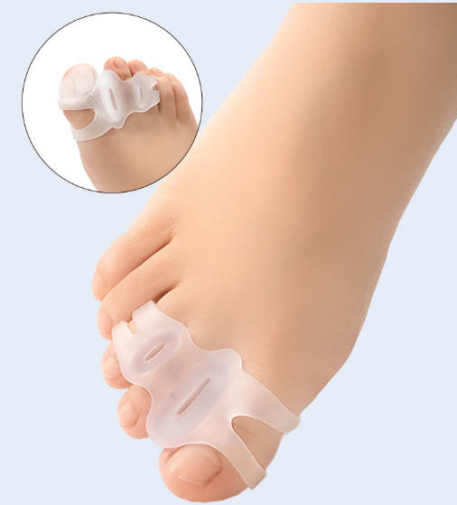Five-hole Toe Separator Honeycomb Forefoot Pad Overlapping Toe Cover Thumb Toe Separator Silicone Toe Separator Forefoot Cover
