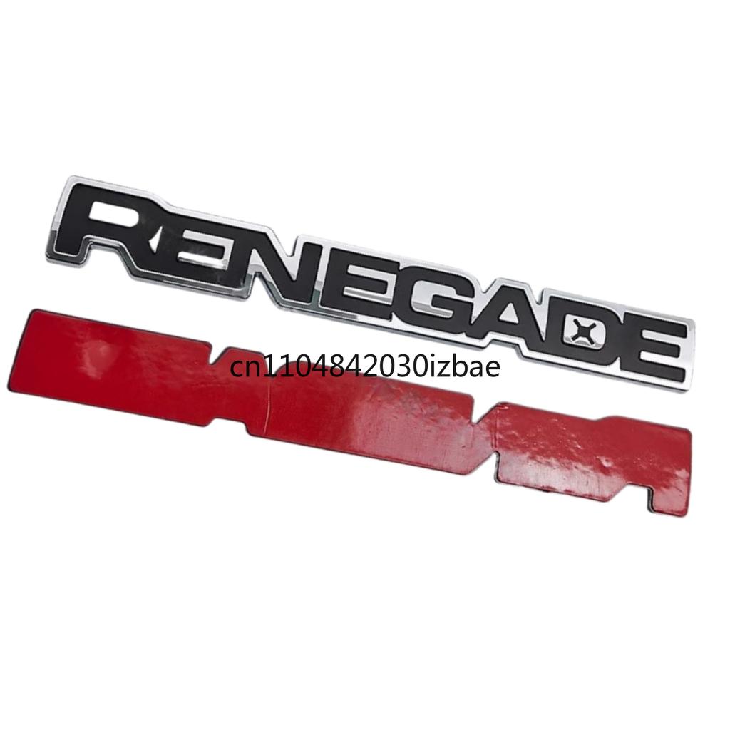 Three Dimensional ABS Car RENEGADE Emblem Trunk Rear Sticker Decoration Decal Accessories For Jeep Renegade Grand Cherokee ALX1