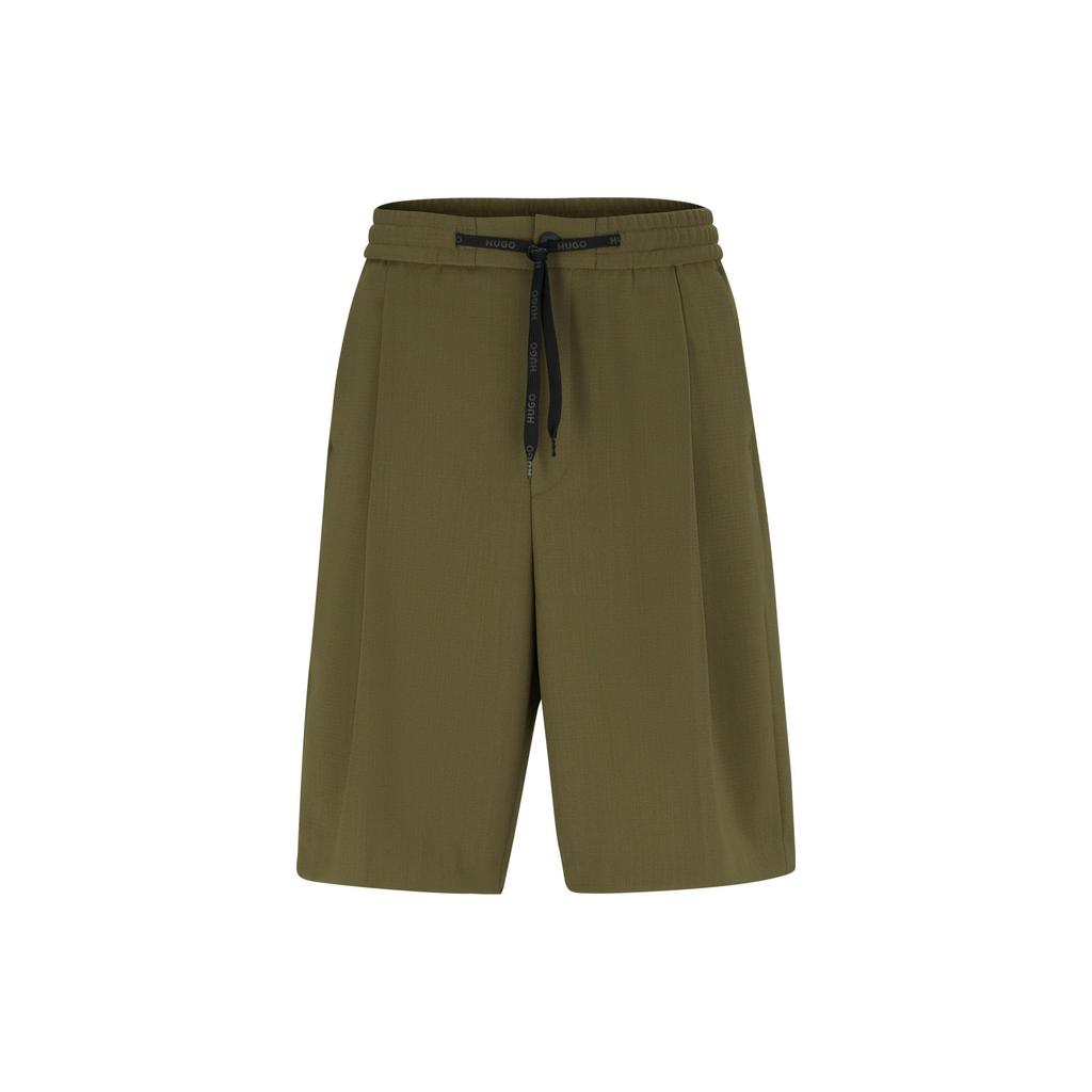 Hugo Boss Casual Shorts Men's Green Moderate 50494771-345