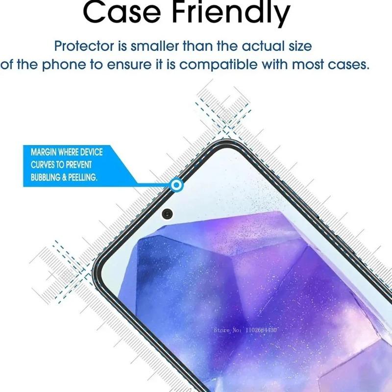 2 vnt. grūdinto stiklo Samsung Galaxy A13 A55 A35 A25 A15 A53 A73 ekrano apsauga Galaxy A05 A14 A24 A34 5G A41 A54 A80