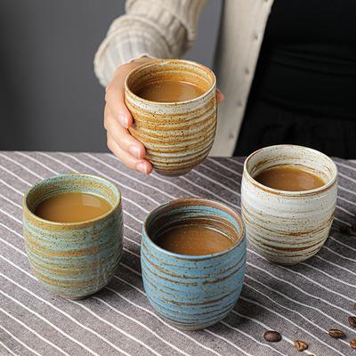 Saudi Arabia Coffee Cup Coarse Pottery Retro Hand-painted Glaze Teacup Large Ceramic Master Cup Personal Water Cup
