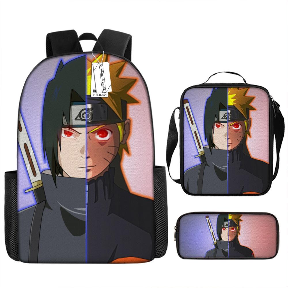 Naruto NARUTO Student School Bag 3D Digital Cartoon Printed School Bag Grade 3-6 Backpack