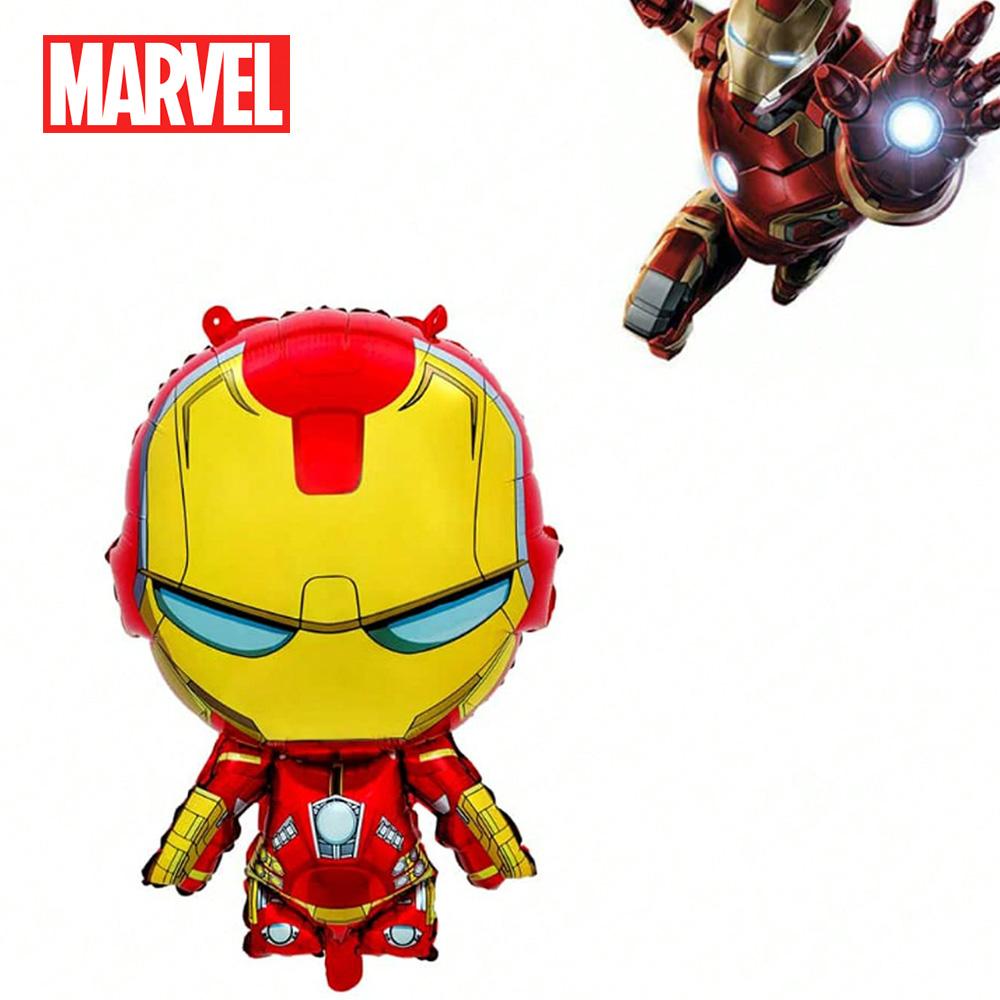 Globo Duradero de Película de Aluminio con Empalme de Iron Man de los Vengadores, Licencia Oficial de Marvel, 1 Unidad, Suministros para Fiesta de Navidad, Halloween, Cumpleaños