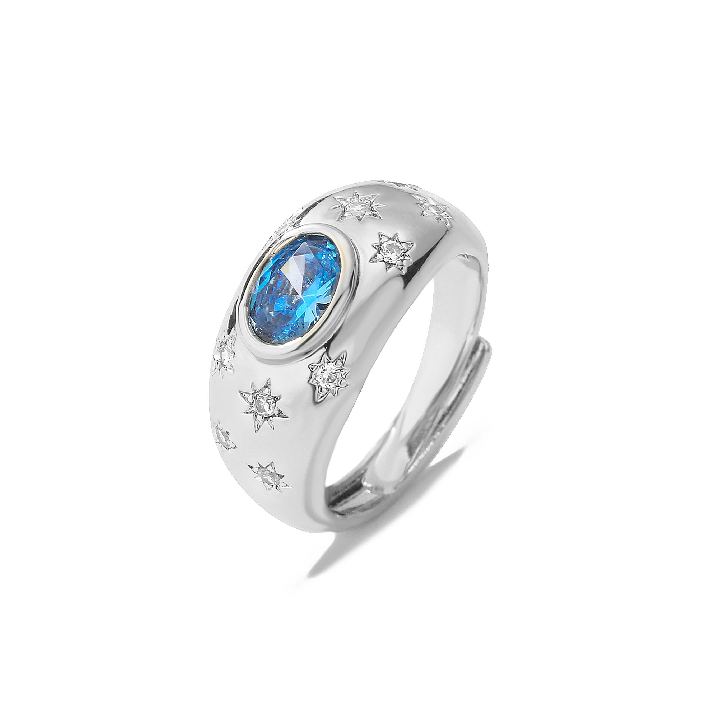 

HECHENG,Luxury Designer Sapphire Crystal Zircon Set for Women ,Geometric Ring Necklace Wedding Set Valentine s Day Gift