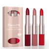 CmaaDu 3-teiliges 2-in-1 Lippenstift & Lipgloss Set - Nur für den Export
