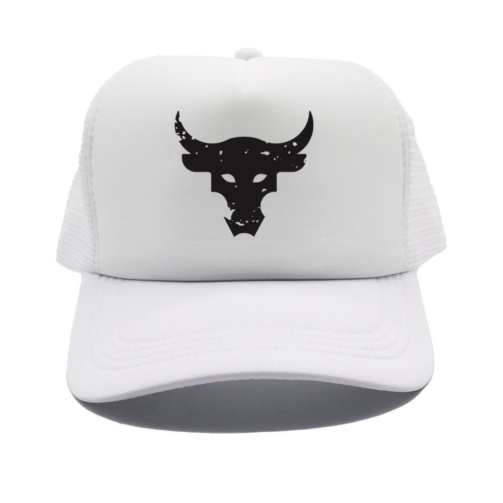 Dwayne Johnson Brahma Bull Tattoo Trucker Cap Unisex Baseball Caps Cool Summer Mesh Net Dwayne Johnson Hat Snapback Hats MZ