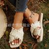 Summer Women Shoes New Bohemian Slippers for Women In Summer Comfortable Beach Sandals with Tassel Open Toe Flat Bottom Sandals