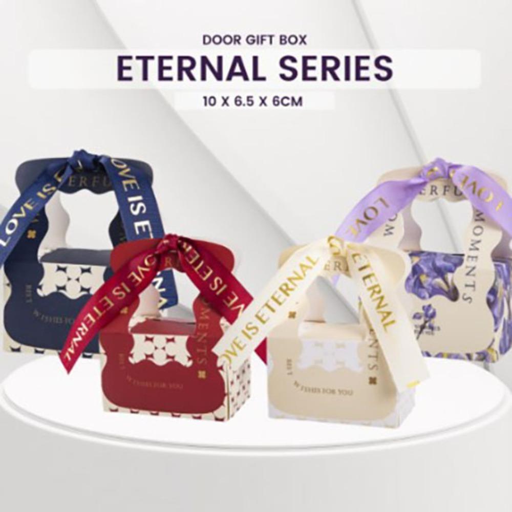 

Large Capacity Wedding Candy Box Paper Companion Gift Box Fashionable Hand Drawn Flower Candy Box