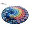 Artistic Door Rug Peacock Indoor Mat Non Slip Front Colorful Decorative Animal Feathers Floor Area for Entryway Living Room Bathroom Sturdy