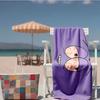 1pc Sleep-Deprived Funny Face Expression 2D Printed Microfiber Beach Towel, Quick Dry Super Absorbent. Great for Beach, Pool