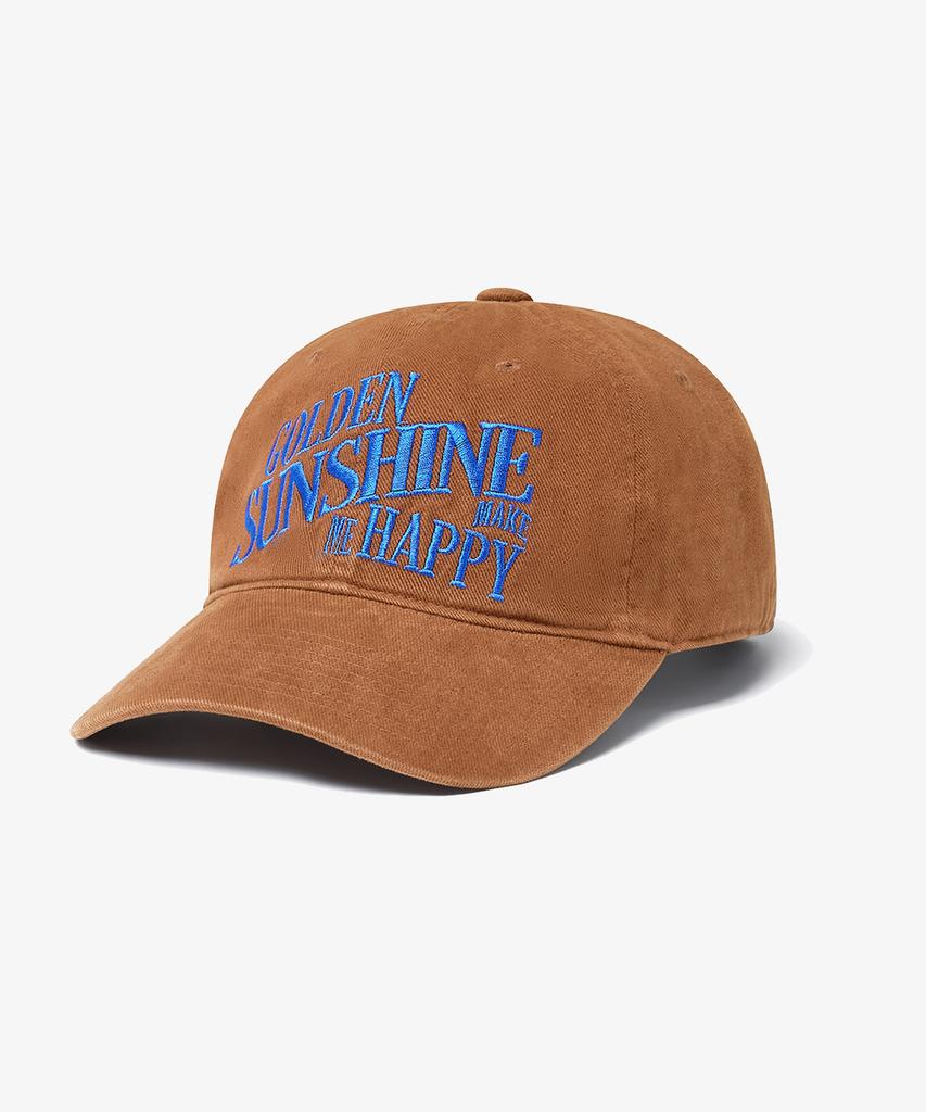 GOLDEN SUNSHINE Happiness Washed 6P Cap_Brown