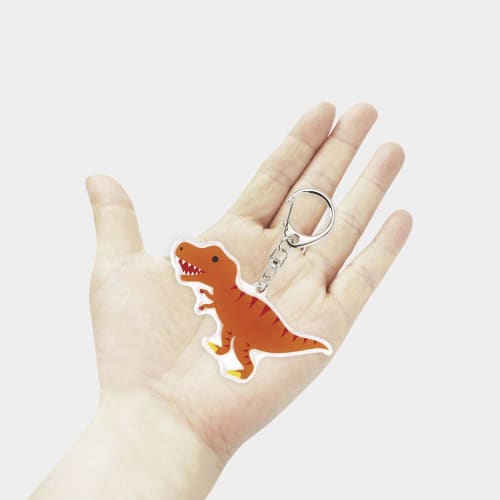 Skater Acrylic Keychain Dinosaur Tyrannosaurus ZACK1-A