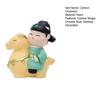 Chinese Style Horse Riding Ornament Cartoon Men Women Resin Figurine Statue Sculpture Home Office Desktop Decoration Souvenir Gift
