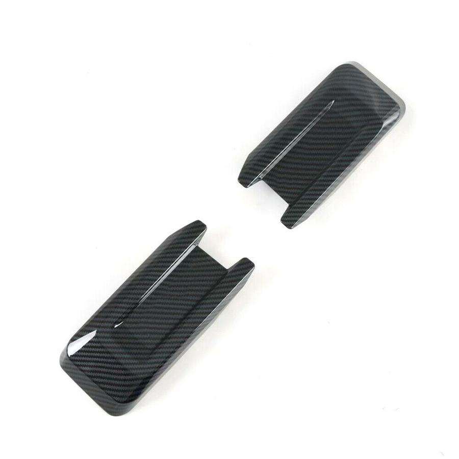 Carbon Fiber Look Front Headlight Eyelid Molding Trim For 15-19 Ford F-150 F150