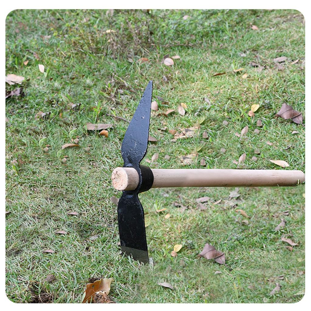 Garden Hoe Pick Garden Pick Mattock Multipurpose Hand Tool Digging Weeding Seeding Turning Soil Mining Tools