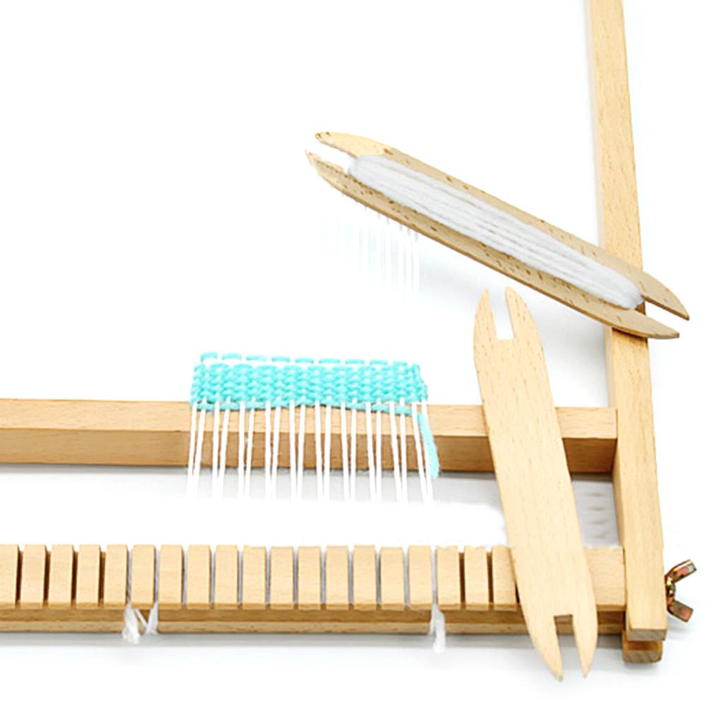 5Pieces Weaving Shuttle Natural Wood Weaving Sticks For Knitting Sweaters Scarf Rugs Wall Hanging Tapestry Crafting