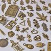 Ancient Bronze Color Metal Cute Charms For Jewelry Making Supplies Wings Animal Starfish Alloy Pendants DIY Bracelets Materials