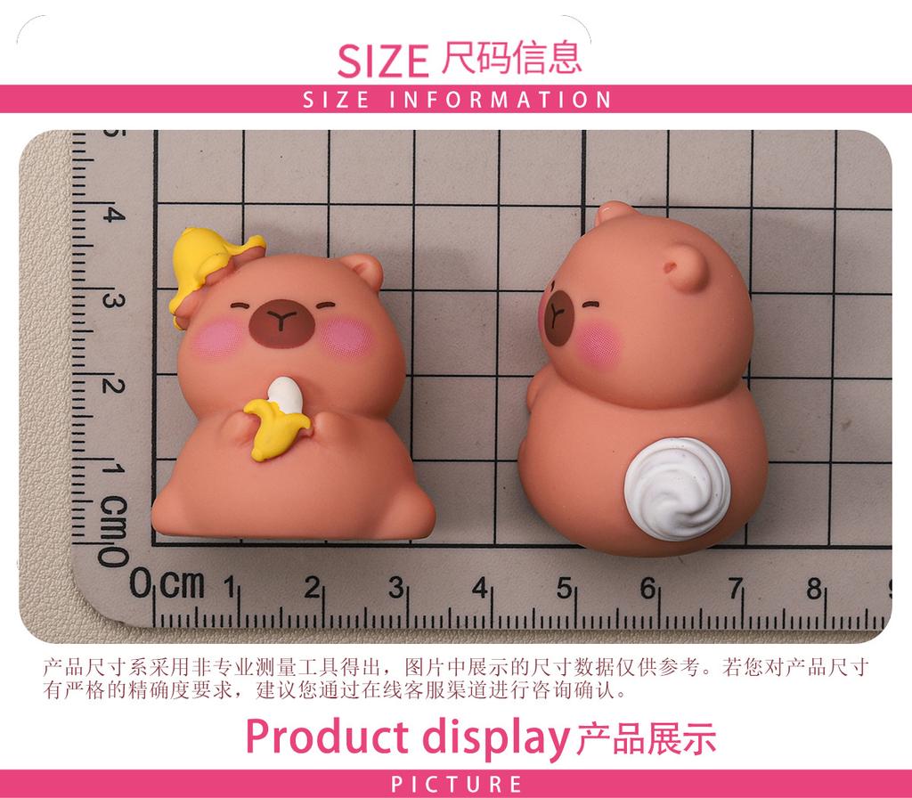 8pcs/Set Capybara Figure Toy MIni Figurine Desktop Decoration Model Ornaments Toys Boys Girls Christmas Gifts