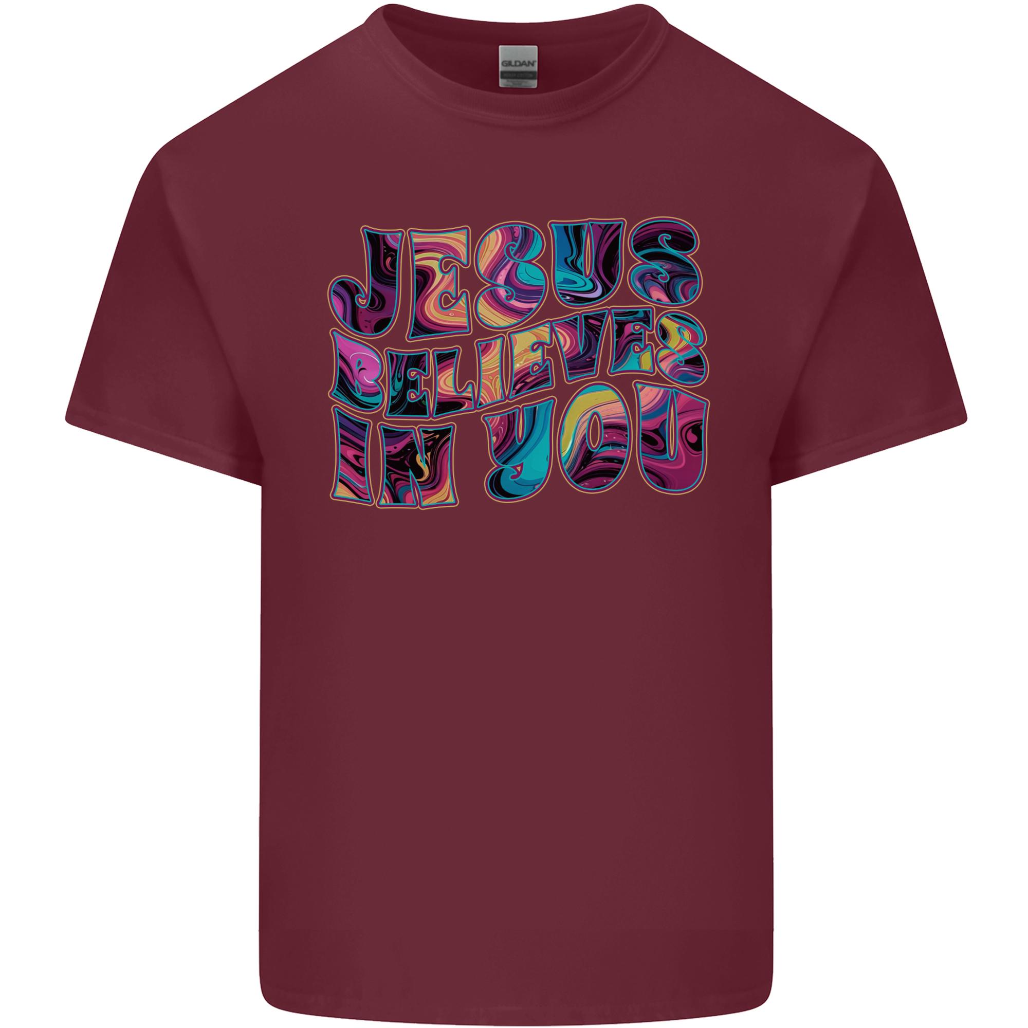 Jesus Believes In You Christian Christianity Unisexs Light Cotton TShirt S
