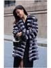 Women's Hooded Imitation Mink Fur Winter Coat – Thick, Warm, Casual Mid-Length Windbreaker
