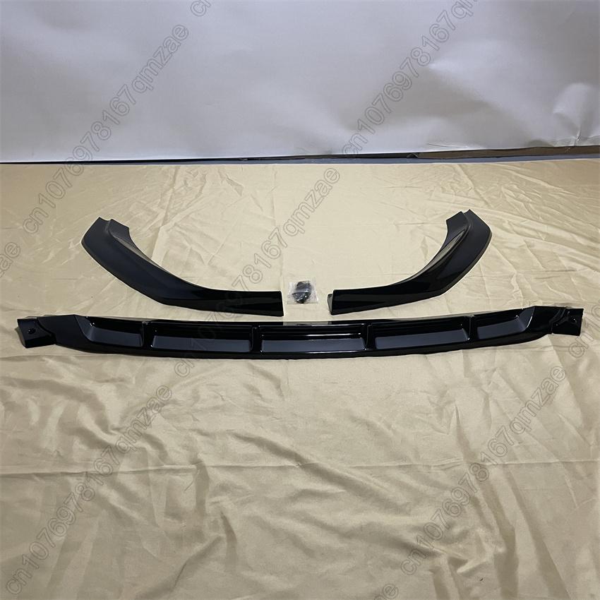 Für BMW 5 G30 G31 525i 530i 530d 540i M 2017-2020 Auto Frontstoßstange Lippe Kinnschutz Diffusor Abdeckung Deflektor Karosserie-Kits Glanzschwarz
