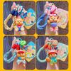 Cute Keychain Teddy Bear Figurine Hanging Decoration Couple Student Backpack Car Decoration Keychain Gift