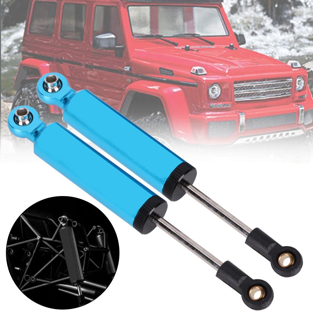 2pcs Aluminum Alloy Shock Struts Damper Fit for SCX10 TRX4 1 10 RC Car AccessoryBlue