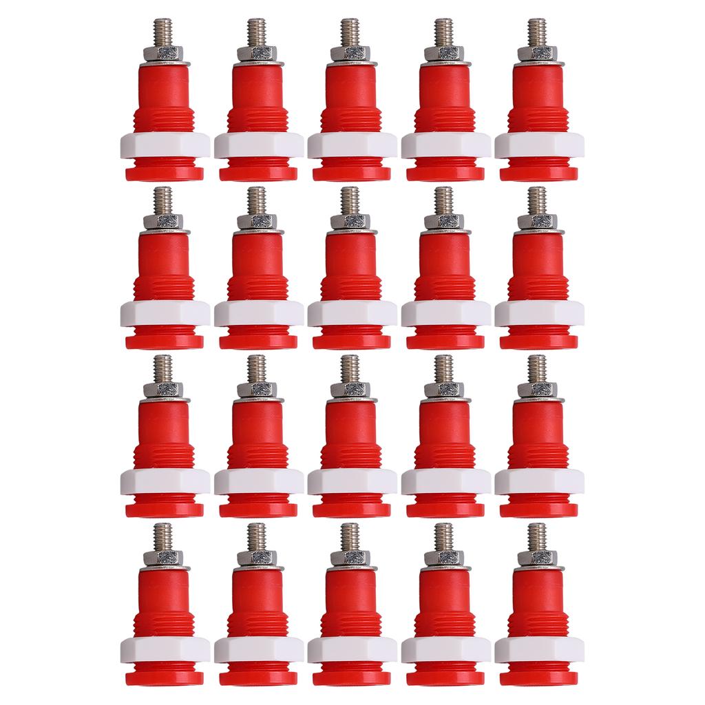20Pcs Banana Socket 4mm Good Extensive Use Excellent Manufacture Electrical Connection Accessories